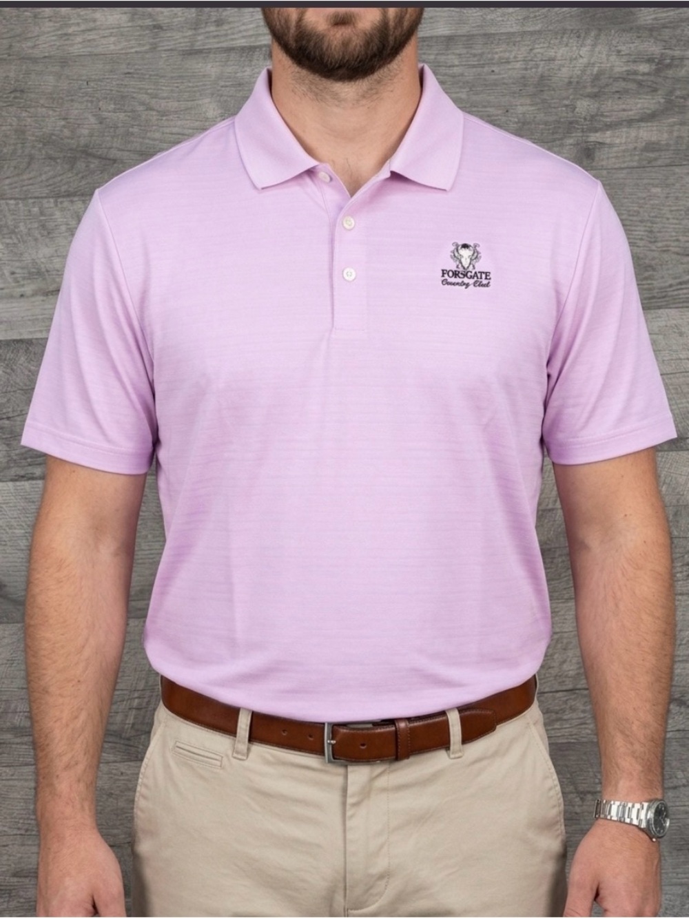 NWT Adidas ClimaCool Golf Polo Shirt Men 2XL XXL Pink Forsgate Country Club New